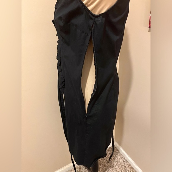 Loft LBD Wrap, Ruffle V Neck, size 2 - Picture 6 of 7